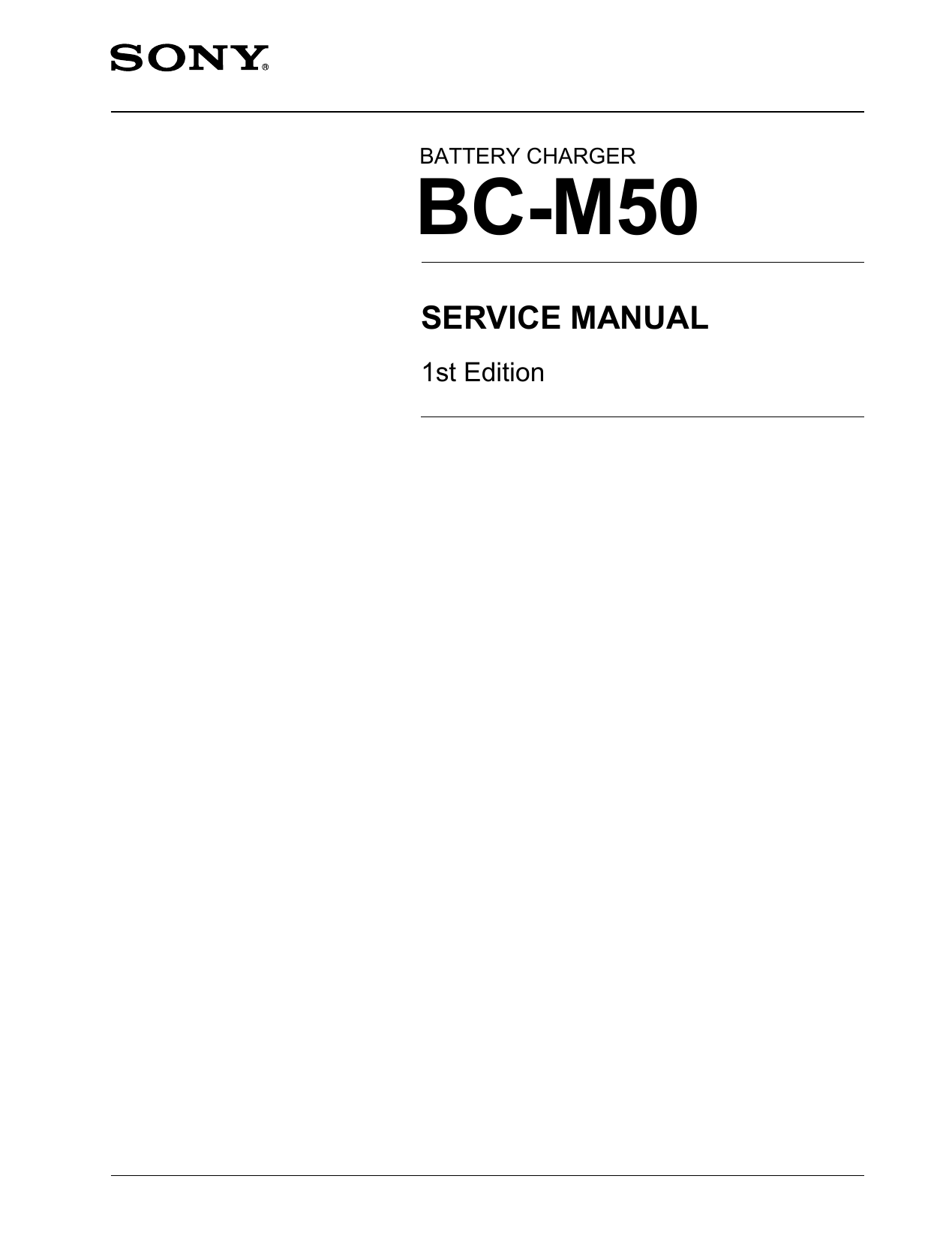 BC-M50 Service Manual 1st Edition | Manualzz