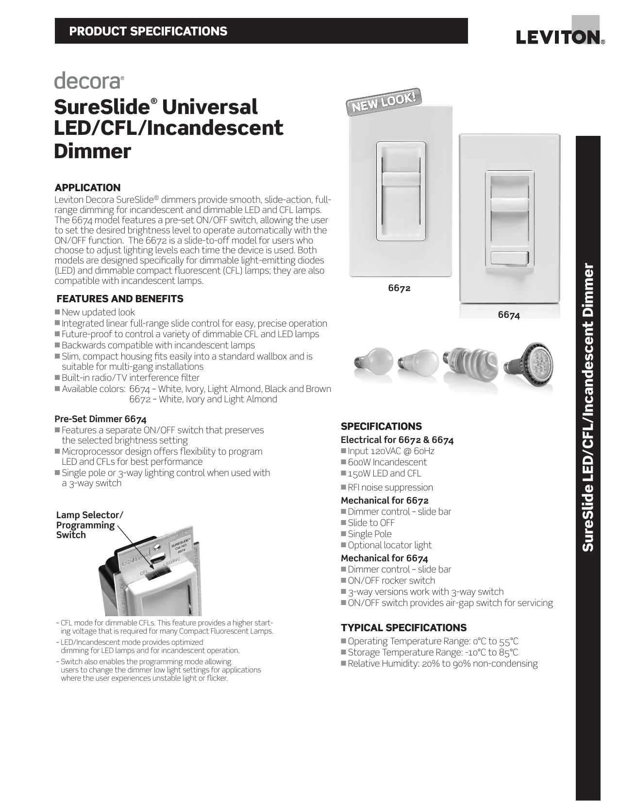 leviton 6672 1lt dimmer spec sheet manualzz trailer light hookup diagram