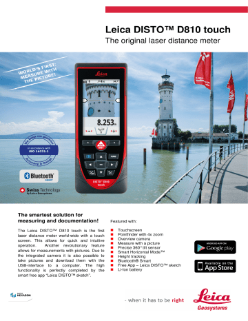 Leica DISTO™ D810 touch | Manualzz