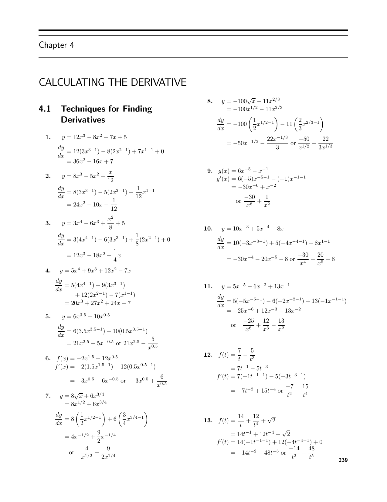 Calculating The Derivative Manualzz