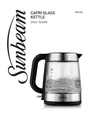 sunbeam glass kettle ke9500