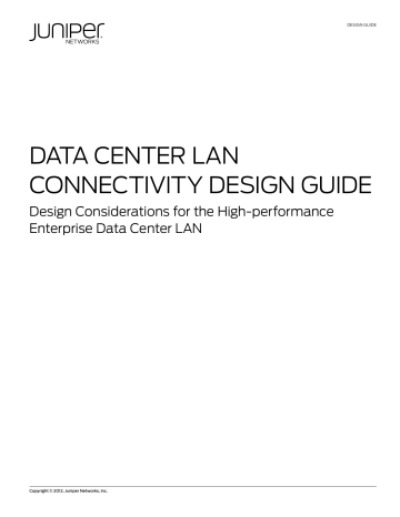 Data Center LAN Connectivity Design Guide | Manualzz
