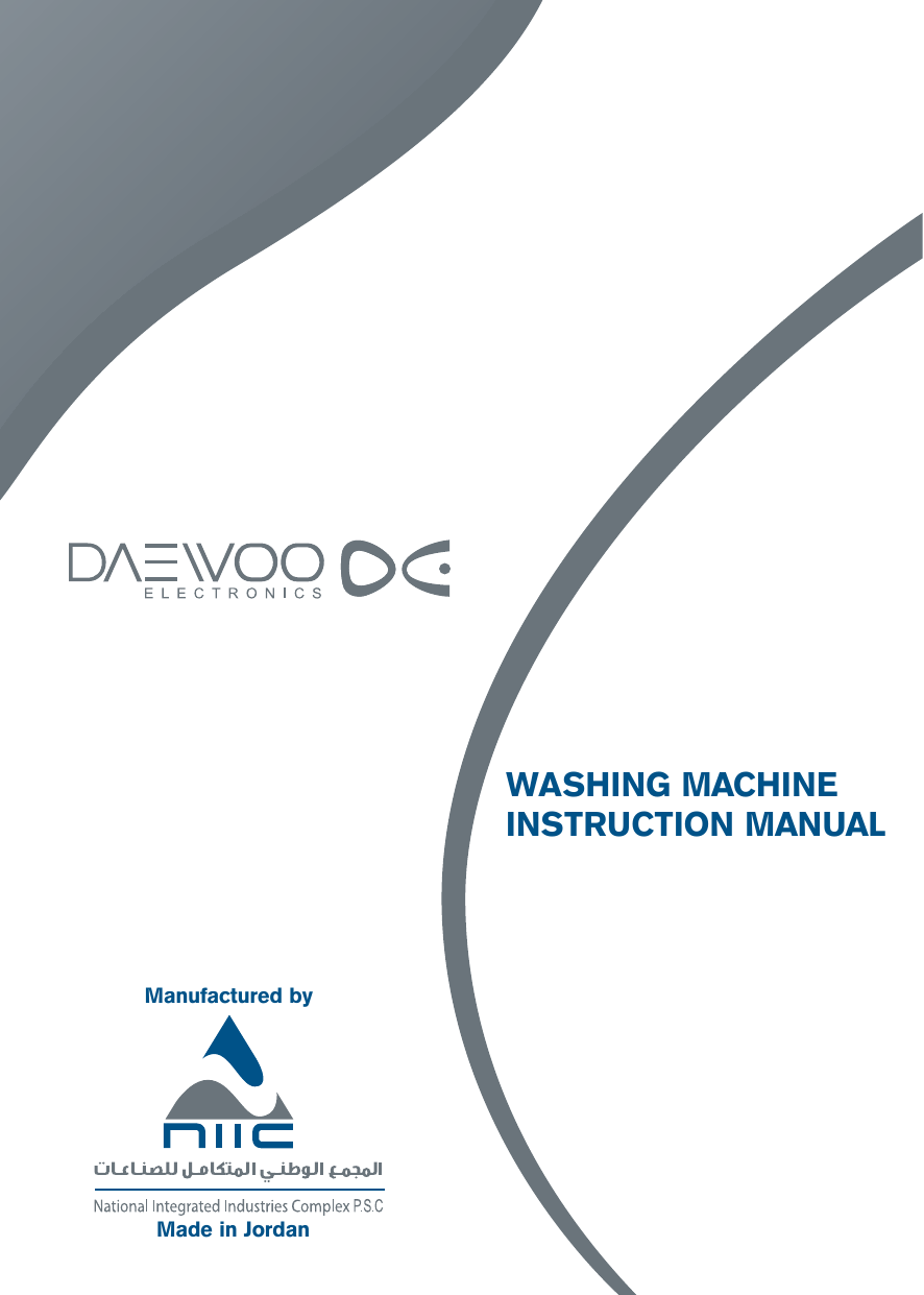 WASHING MACHINE INSTRUCTION MANUAL Manualzz