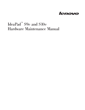 IdeaPad S9e and S10e Hardware Maintenance Manual | Manualzz