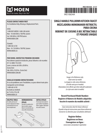 Moen 7594srs Touch On Kitchen Sink Faucet Installation Manual Manualzz