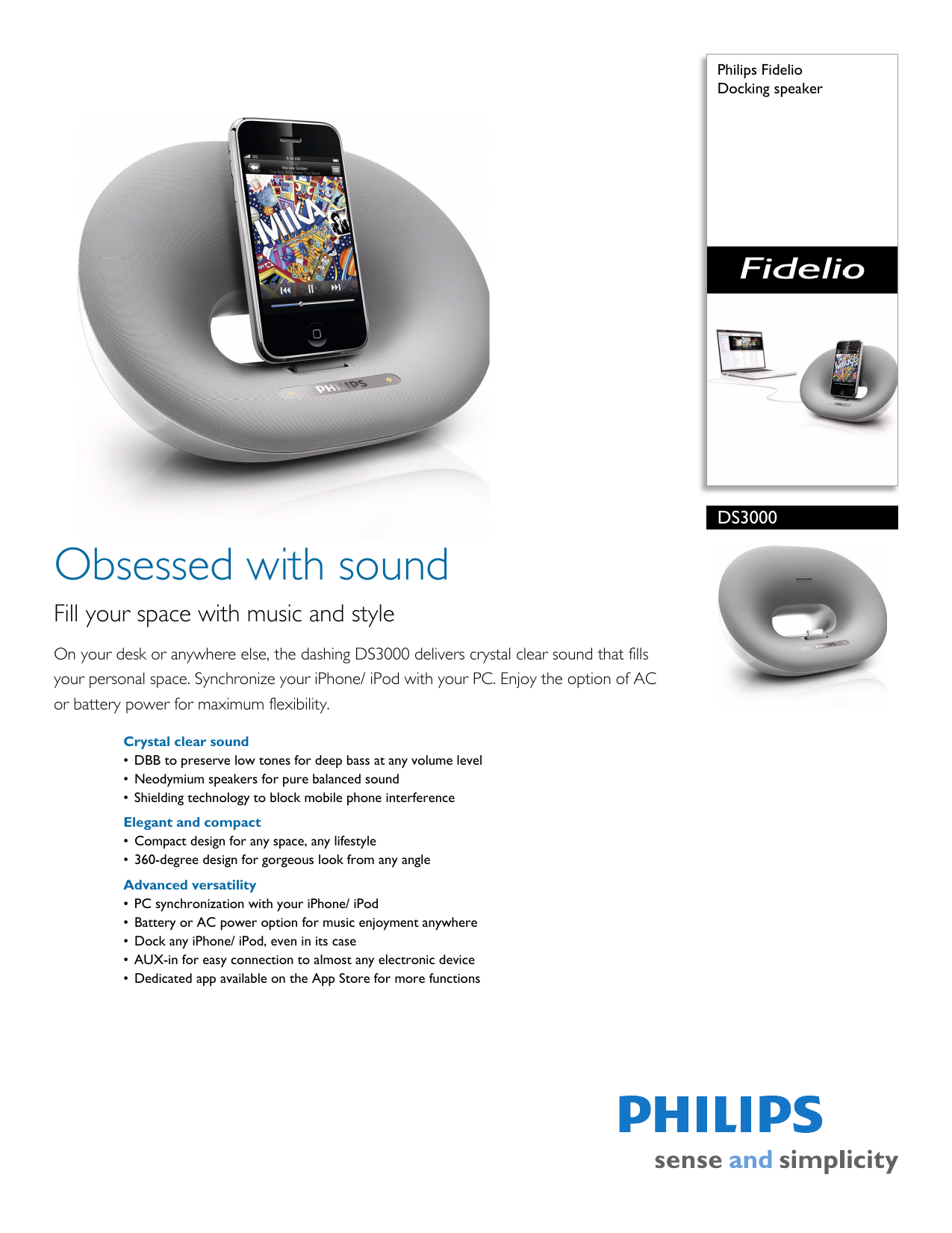 philips fidelio ds3000