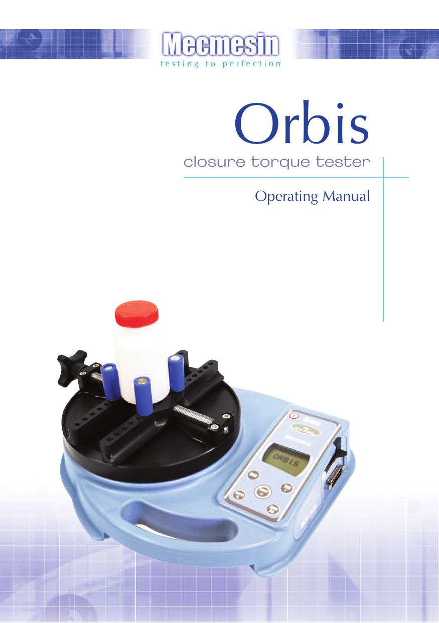 Mecmesin Orbis Torque Tester Manual PDF Manualzz