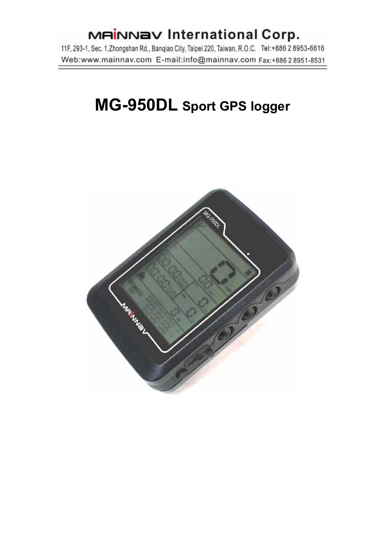 Mg 950dl Sport Gps Logger Manualzz