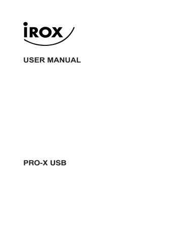 Irox PRO X Owner Manual | Manualzz