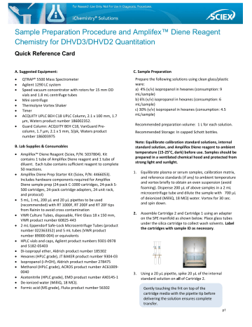Sample Preparation Procedure and Amplifex™ Diene | Manualzz