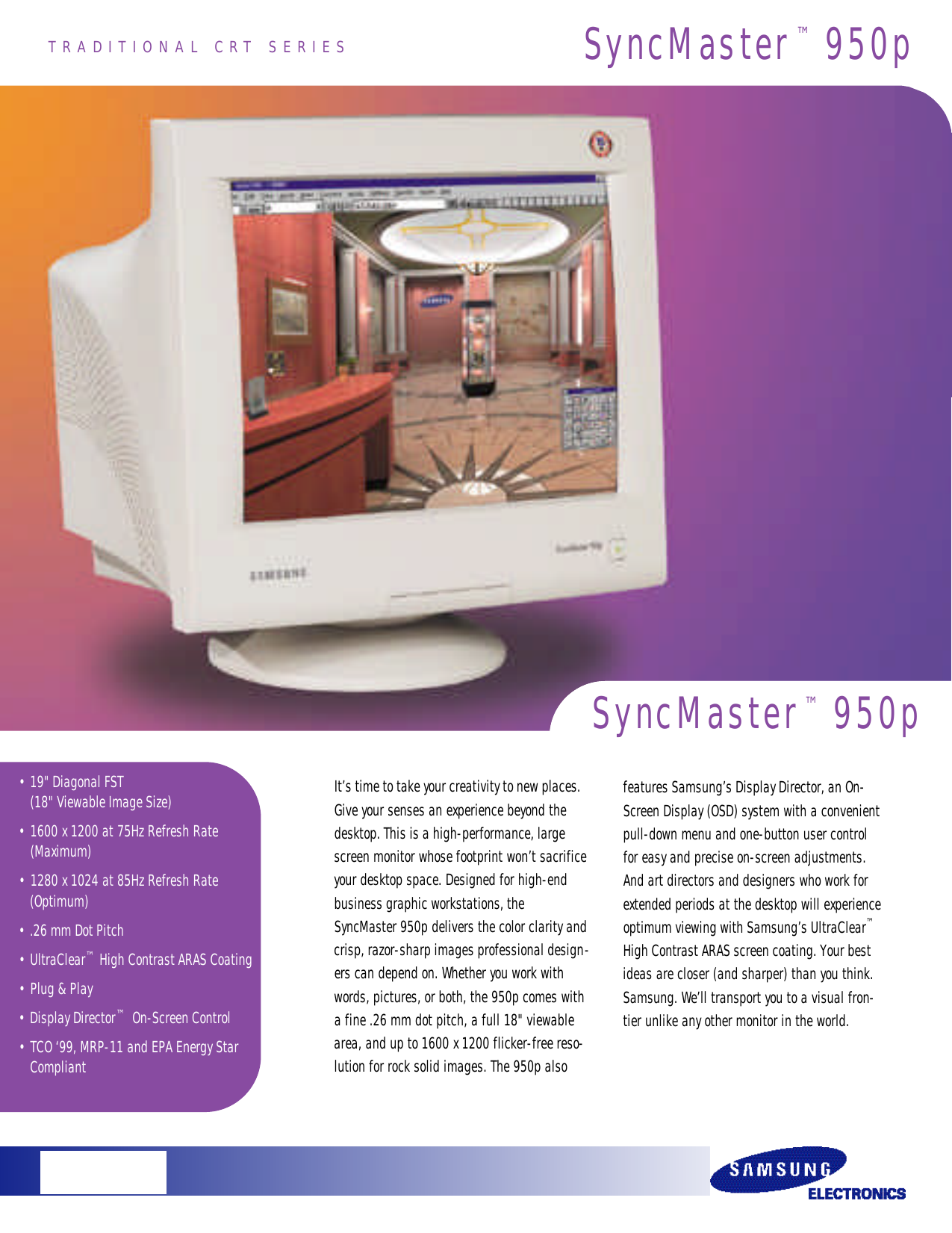 S ync M aster™ 9 5 0 p S ync M aster 
