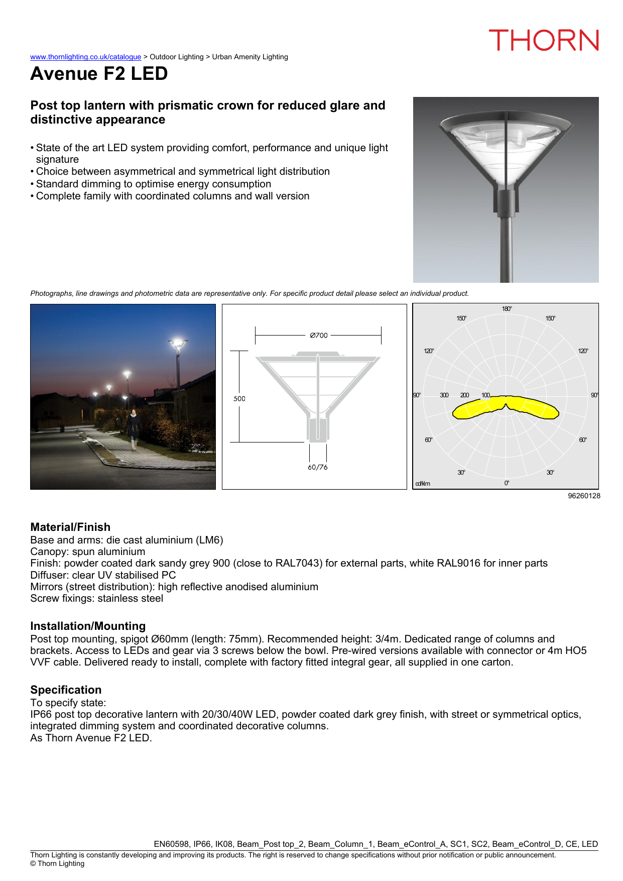 Avenue F2 Led Thorn Lighting Manualzz Avenue F2 Led Thorn Lighting Manualzz