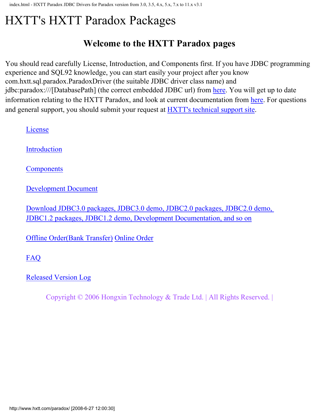 left command in corel paradox