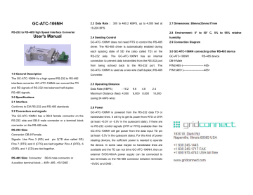 GC-ATC-106NH User`s Manual | Manualzz