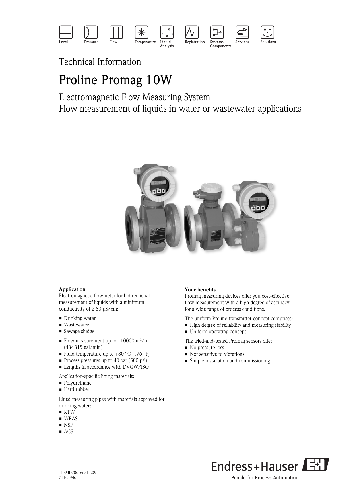 Proline Promag 10 W | Manualzz