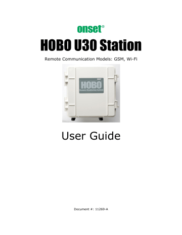 HOBO U30 Station GSM, HOBO U30 Station Wi-Fi User Guide | Manualzz