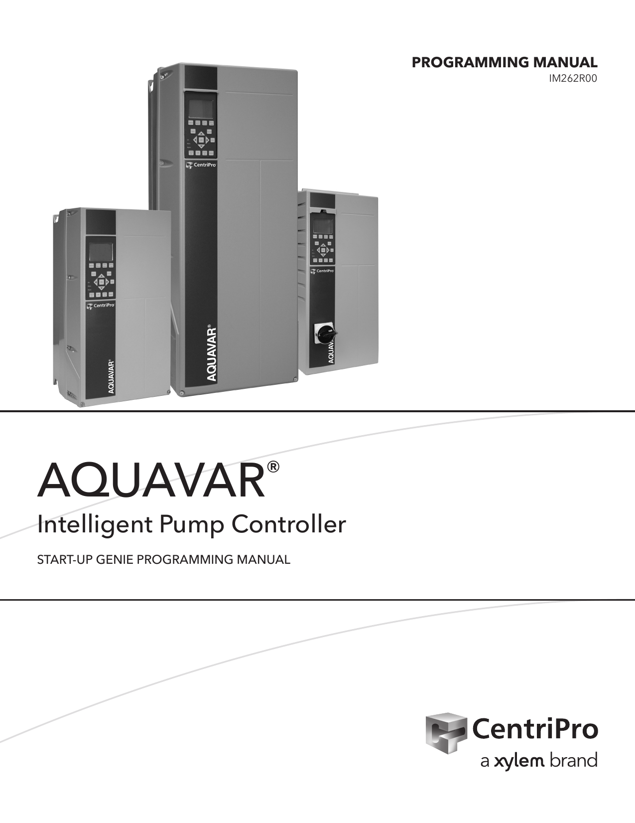 Xylem CentriPro Aquavar Programming Manual Manualzz