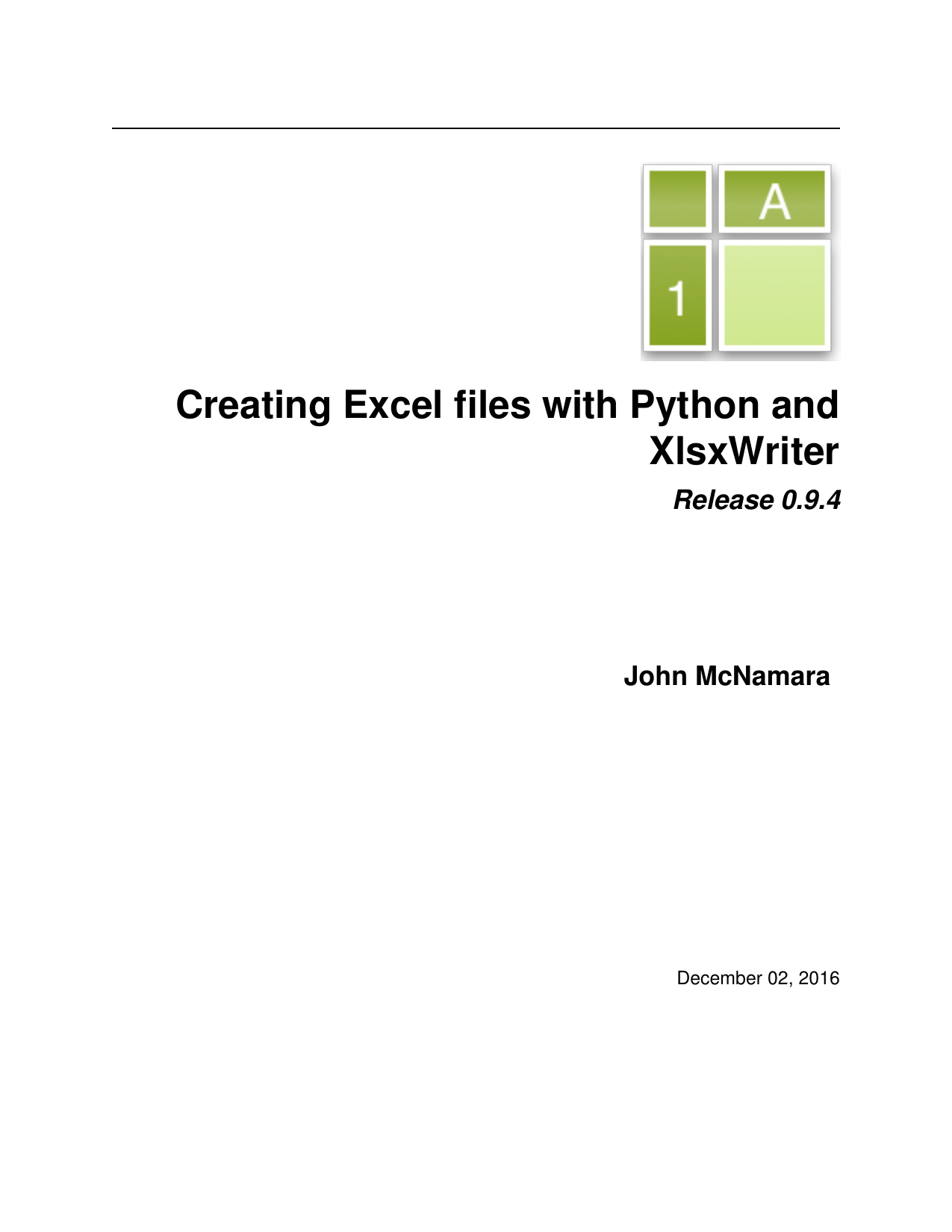 Creating Excel Files With Python And Xlsxwriter Manualzz