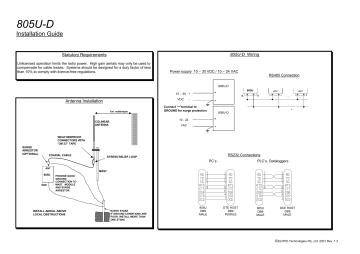 ELPRO 805U-D Wireless Serial Data Modem Installation manual | Manualzz