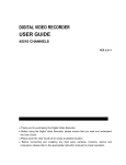 Pinetron Digital Video Recorder 4/8/16 Channels User Guide