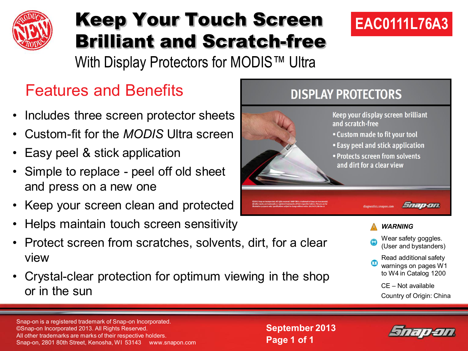 how to fix snap on modis ultra scree