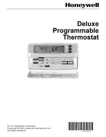 Deluxe Programmable Thermostat | Manualzz