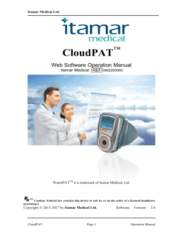 CloudPAT - Itamar Medical | Manualzz