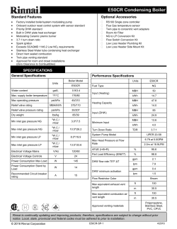 Rinnai E50CRN - Installation and Operation Manual, Specification, User  guide, User manual, installation Guide | manualzz.com