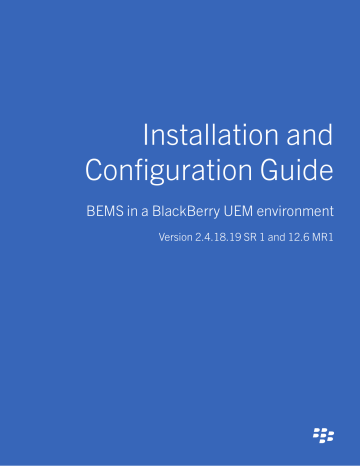 Bems In A Blackberry Uem Environment Manualzz Bems In A Blackberry Uem Environment Manualzz