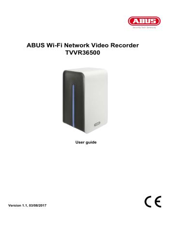 ABUS Wi-Fi Network Video Recorder TVVR36500 | Manualzz