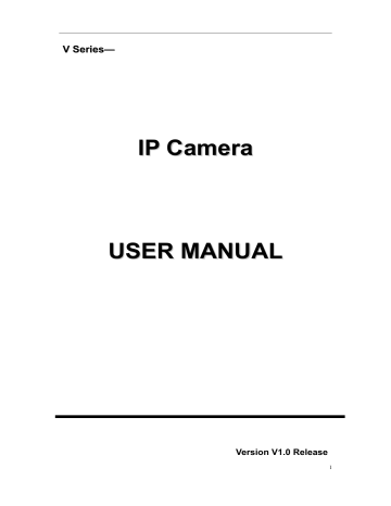 IP Camera User Manual | Manualzz