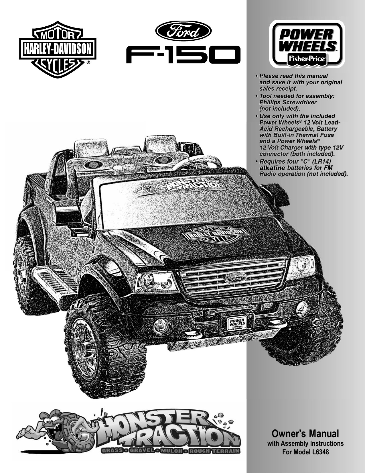 harley davidson f150 power wheels