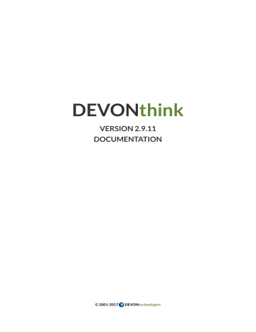 setting up devonthink to go with synology