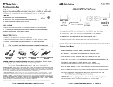 VGA to HDMI Guide