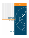 Xirrus Wi-Fi Array User's Guide - XN16, XN12, XN8, XN4, XS16, XS8, XS4, XS-3900, XS-3700, XS-3500