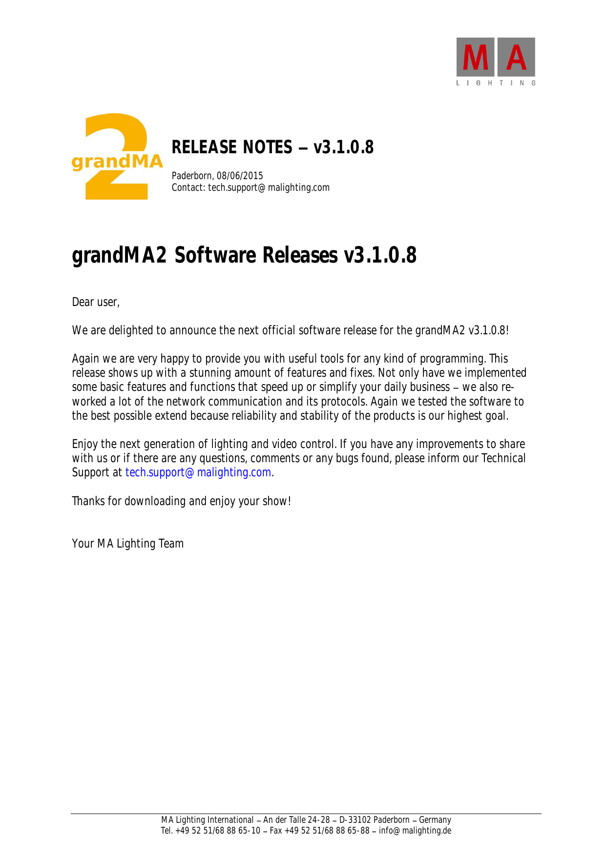 Release Notes Version 3 1 0 8 Manualzz