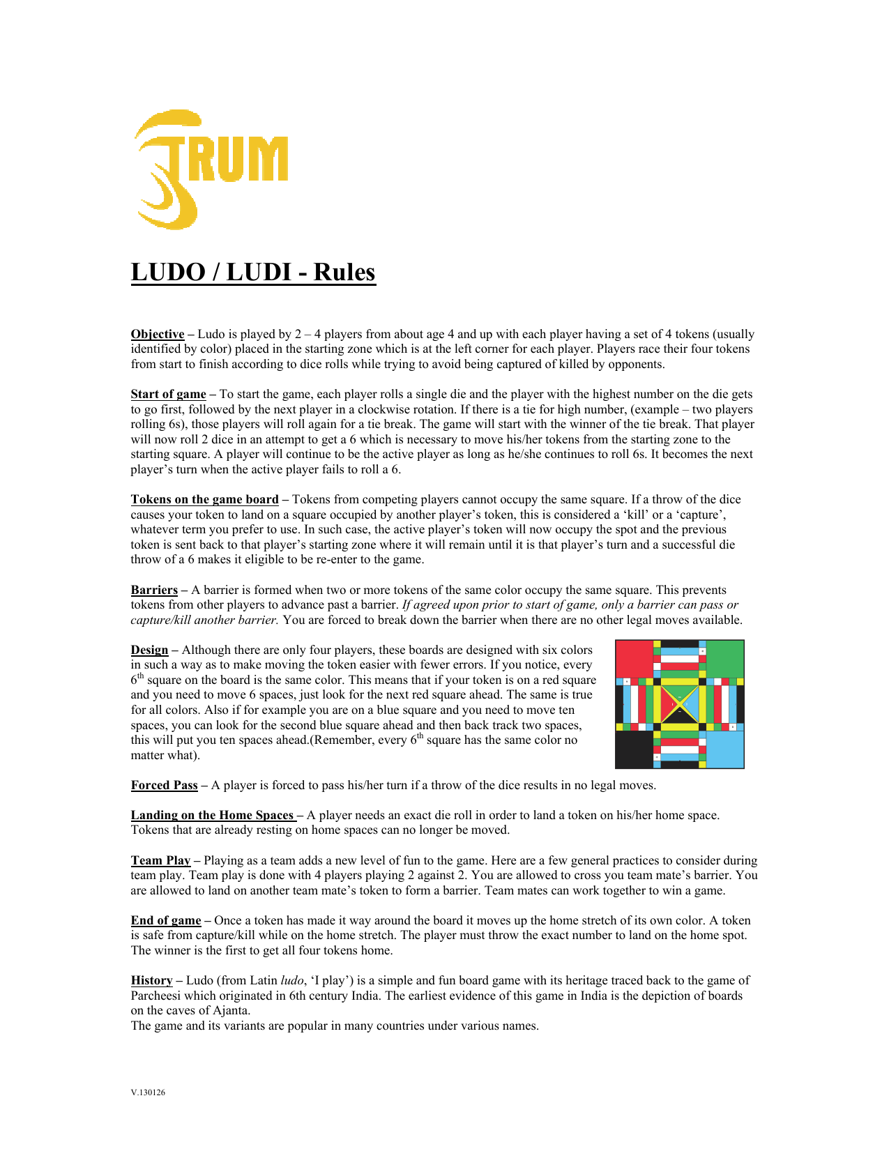 game rules for ludo