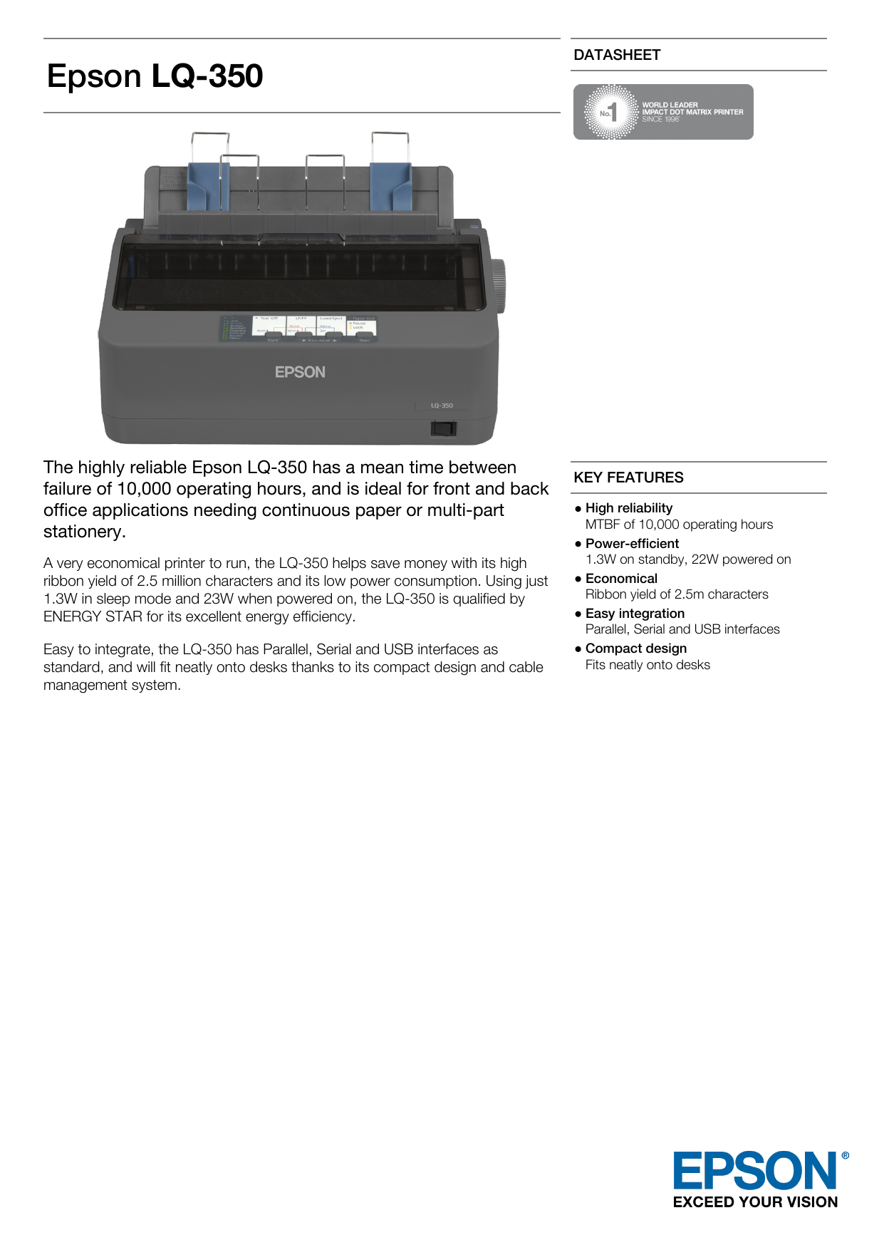 Epson LQ-350 | Manualzz