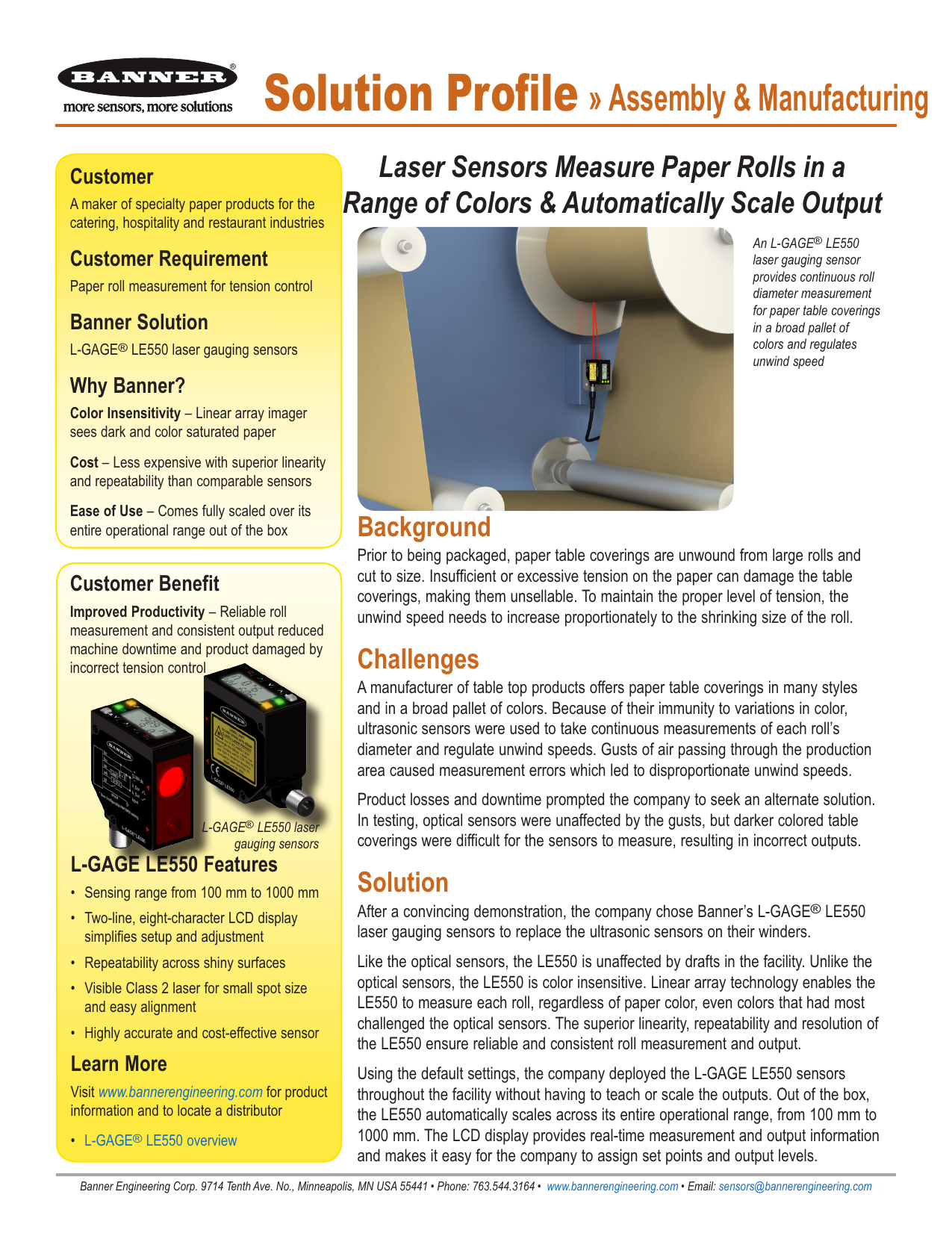 B 4150725 Banner Engineering Manualzz