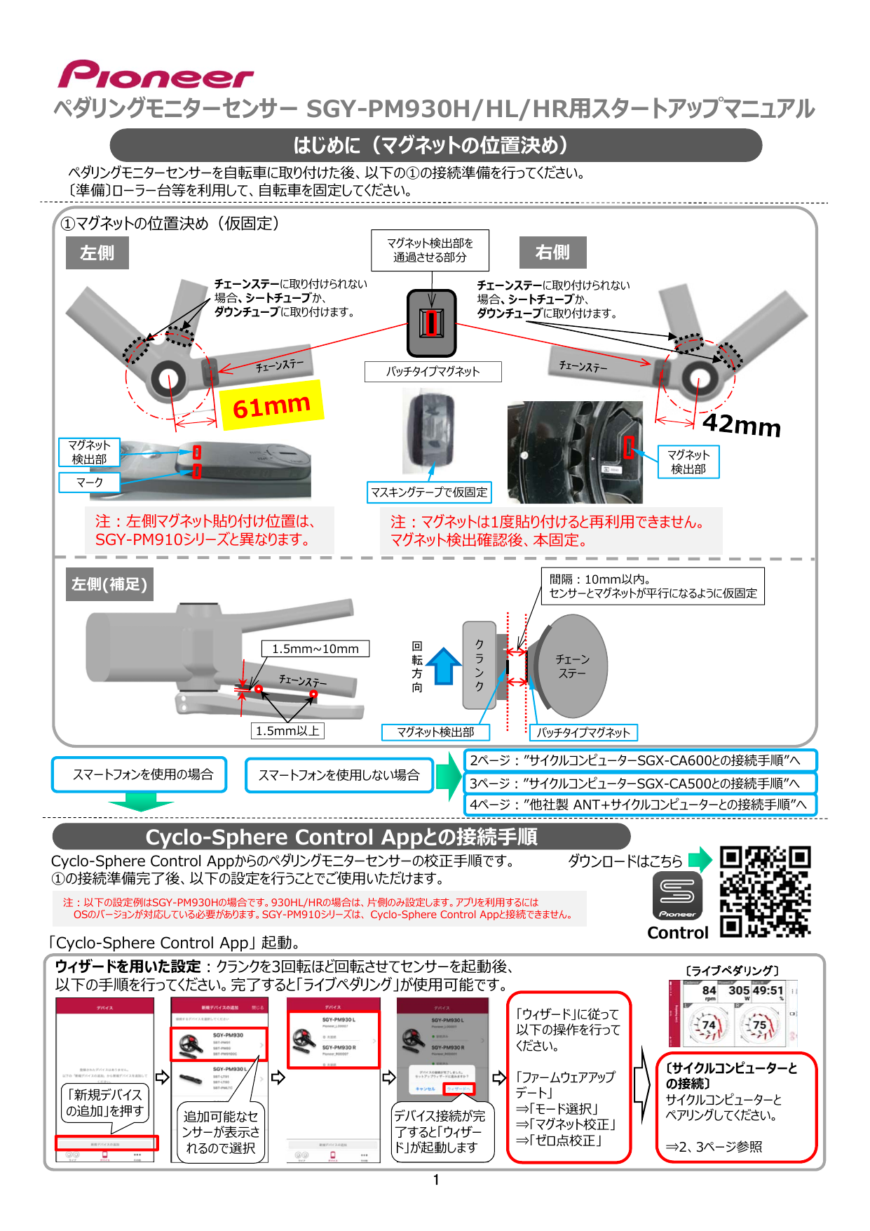 Pioneer SGY-PM930H/HL/HR Owner's Manual | Manualzz