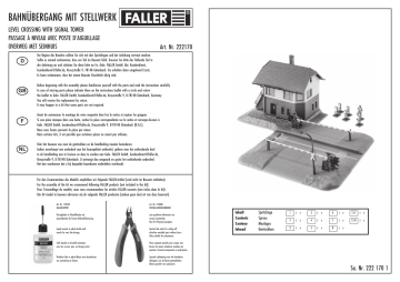 FALLER 222170 Bahnübergang mit Stellwerk - Spielwaren Esper