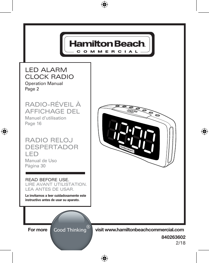 Radio Reloj Despertador HCR330