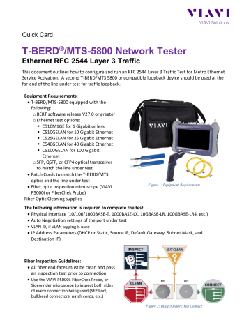 Viavi T-BERD MTS 5800 Quick Card | Manualzz