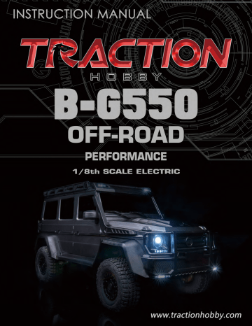 Traction Hobby B-G550 Instruction Manual | Manualzz