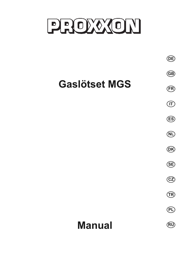 Saldatore a gas PROXXON MICROFLAM MGS