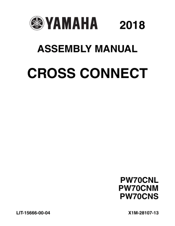 Yamaha PW70CNL, PW70CNM, PW70CNS Assembly Manual | Manualzz