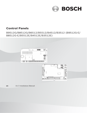 Bosch B3512, B4512, B4512E, B5512, B6512, B8512G Installation Manual | Manualzz