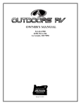 Outdoors RV Mountain Series, Titanium Series Owner's Manual