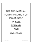 Nectre Fireplaces Baker's Oven Installation &amp; Operating Instructions Manual