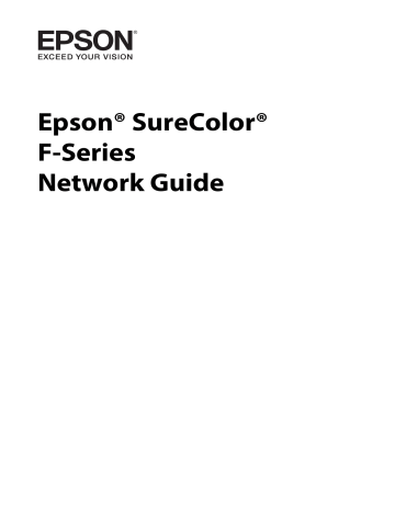 Epson F6070 Network Manual | Manualzz
